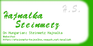 hajnalka steinmetz business card